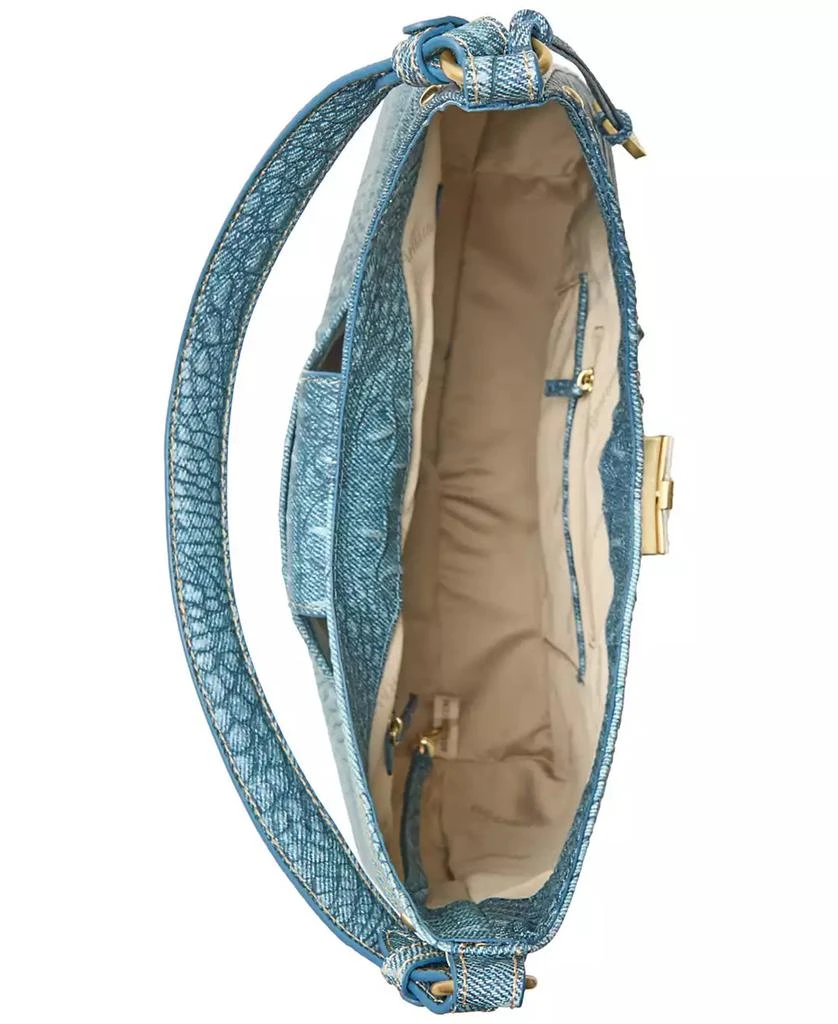 Brahmin Fallon Denim Secour Medium Leather Shoulder Bag 4