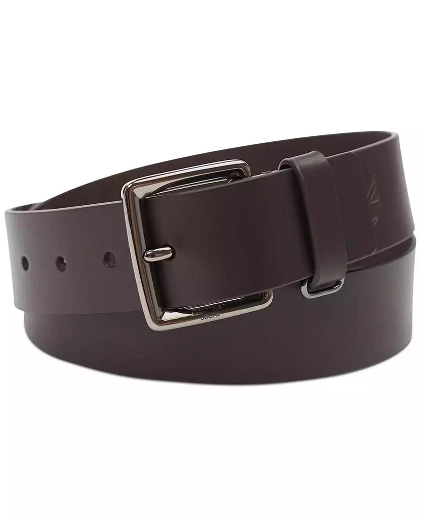 Calvin Klein Men's Leather Belt with Keeper Ring 6