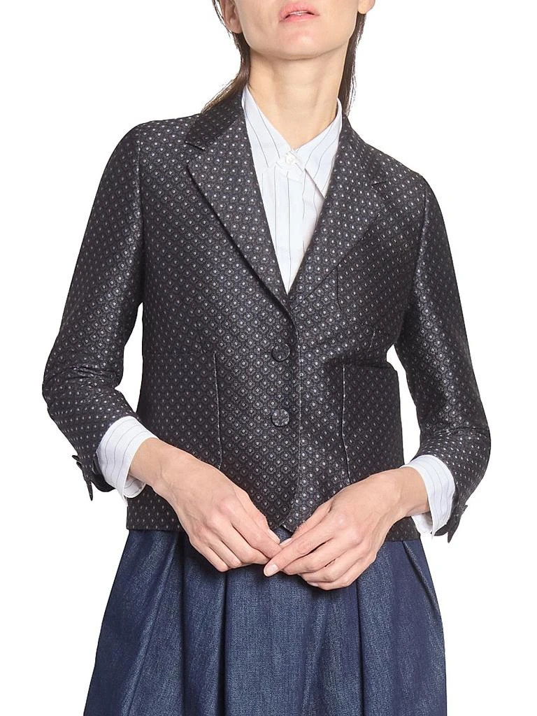 Dries Van Noten Printed Wool-Blend Jacquard Blazer 3