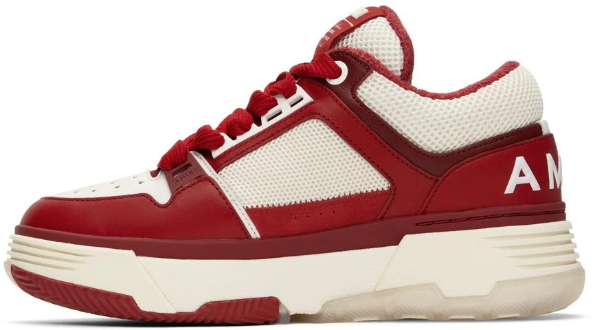 AMIRI White & Red MA-1 Sneakers 3