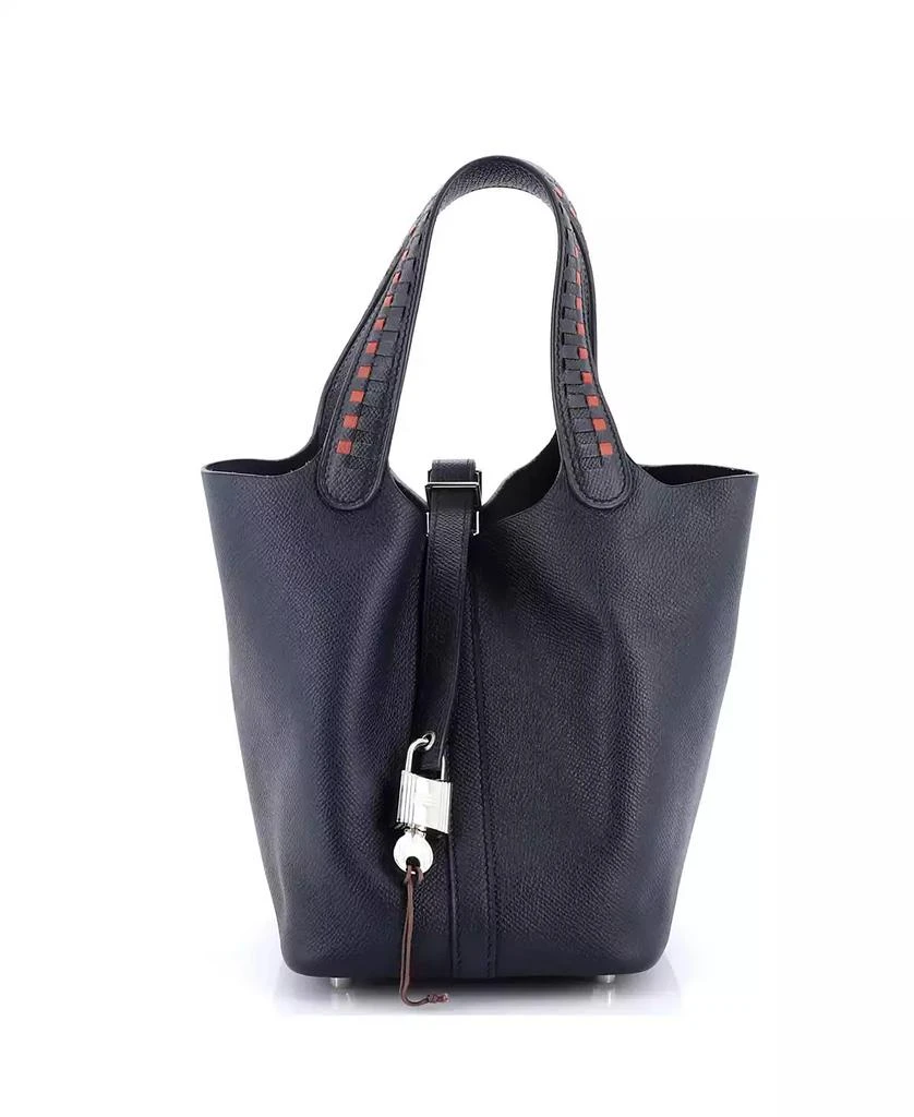 Pre-Owned HERMÉS PM Picotin Lock Bag Tressage Epsom