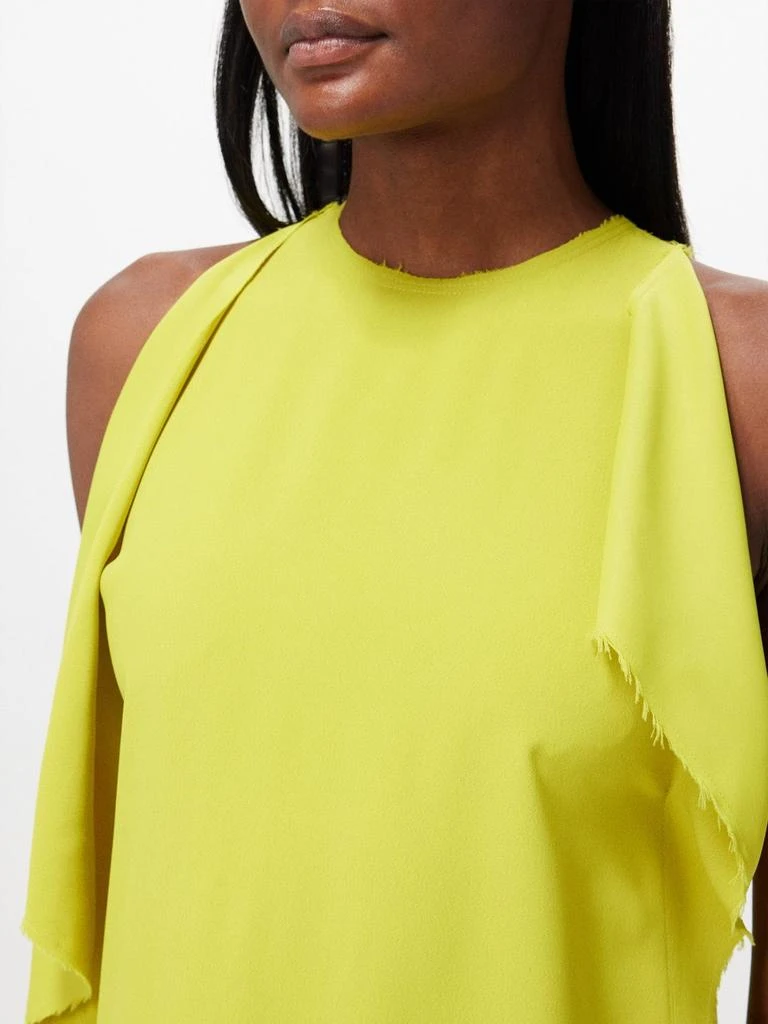 Raey Drape side crepe dress 3