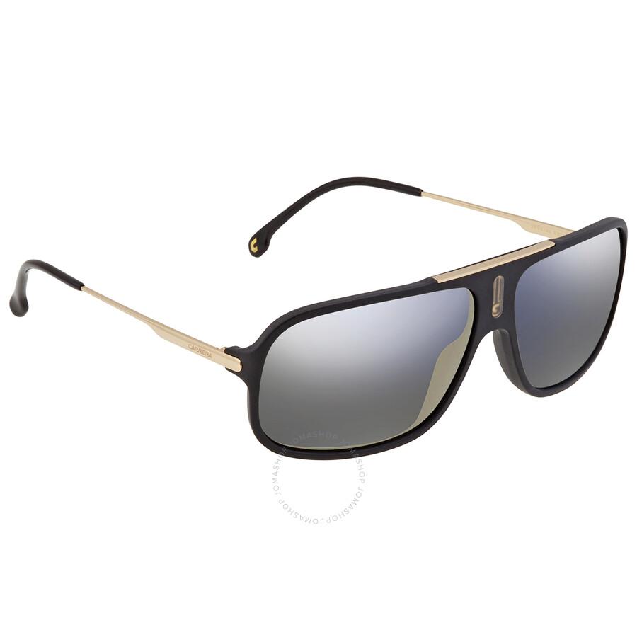 Carrera Grey Gold Mirror Pilot Unisex Sunglasses COOL65 0I46/JO 64