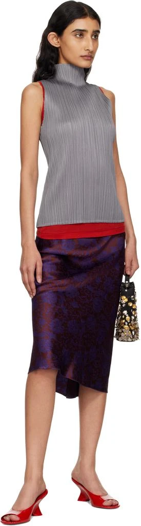 Dries Van Noten Red Open-Toe Leather Mules 5