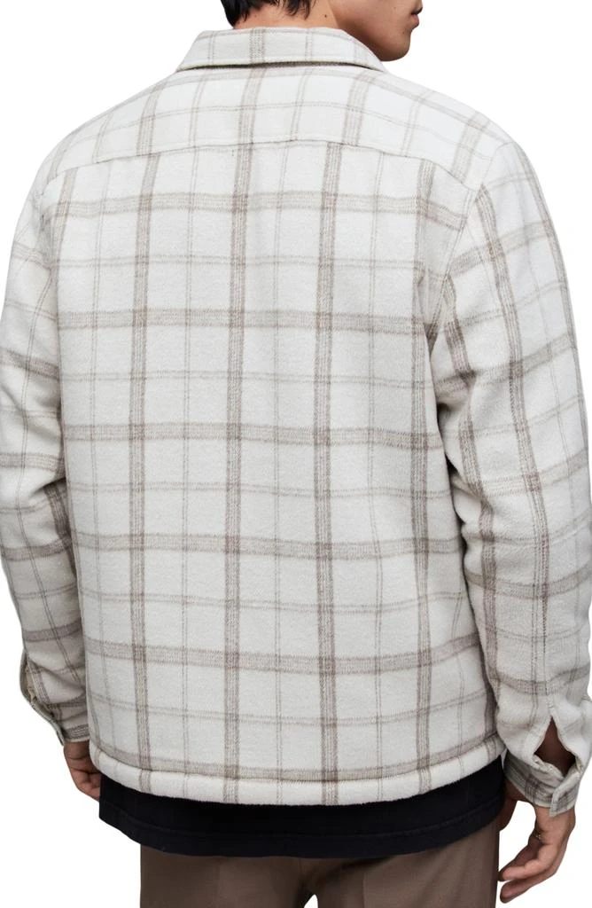 ALL SAINTS Vedder Check High Pile Fleece Lined Jacket 2