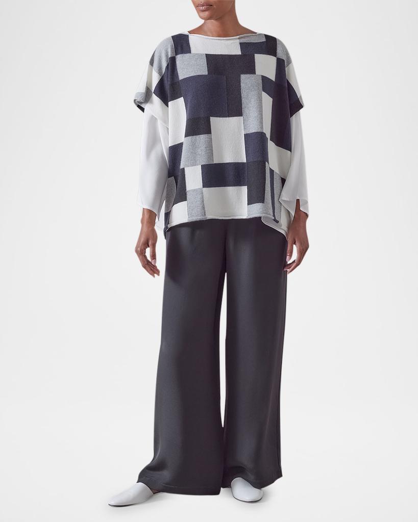 Eskandar Sleeveless Slash Neck Cashmere Sweater