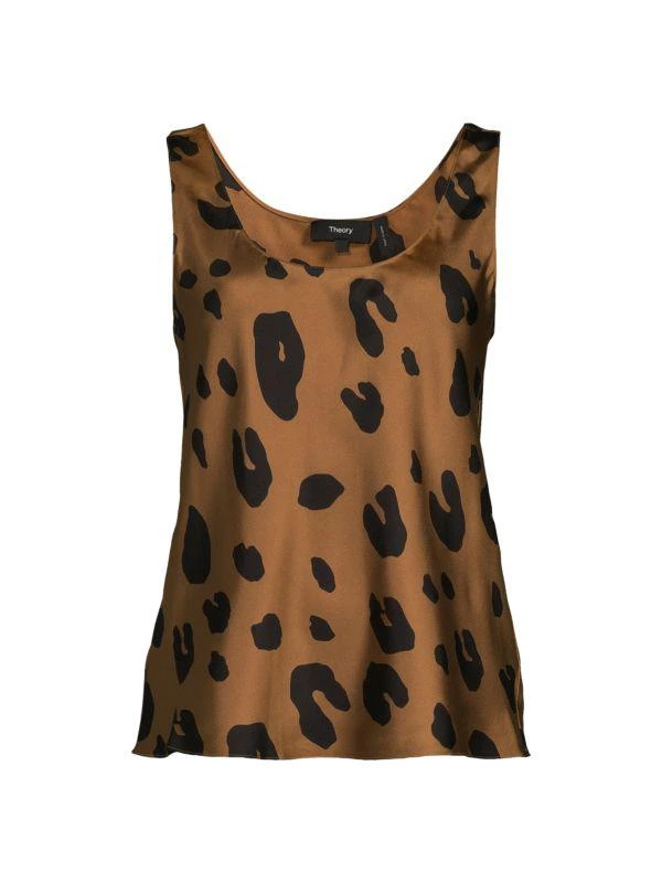 Theory Silk Leopard Print Tank Top 3