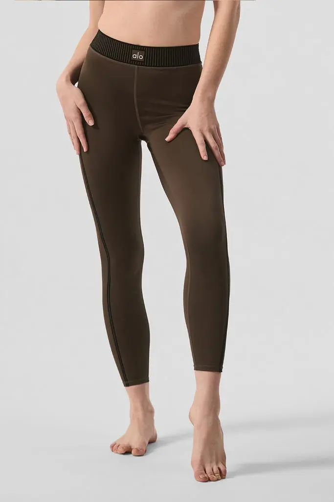 Alo Airlift High-Waist 7/8 Line Up Legging - Espresso - Pants - Compare  Prices from 7+ Stores - Free Shipping - BeyondStyle