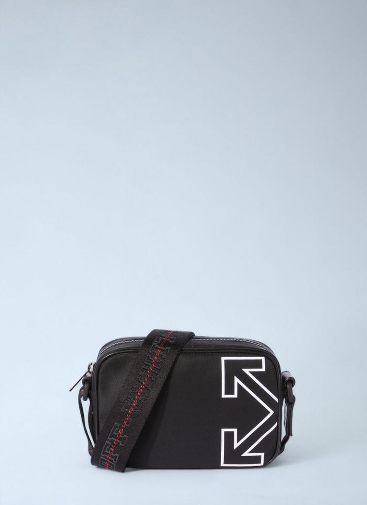 Off-White Black Nylon Mini Soft Jitney Bag - Shoulder Bags