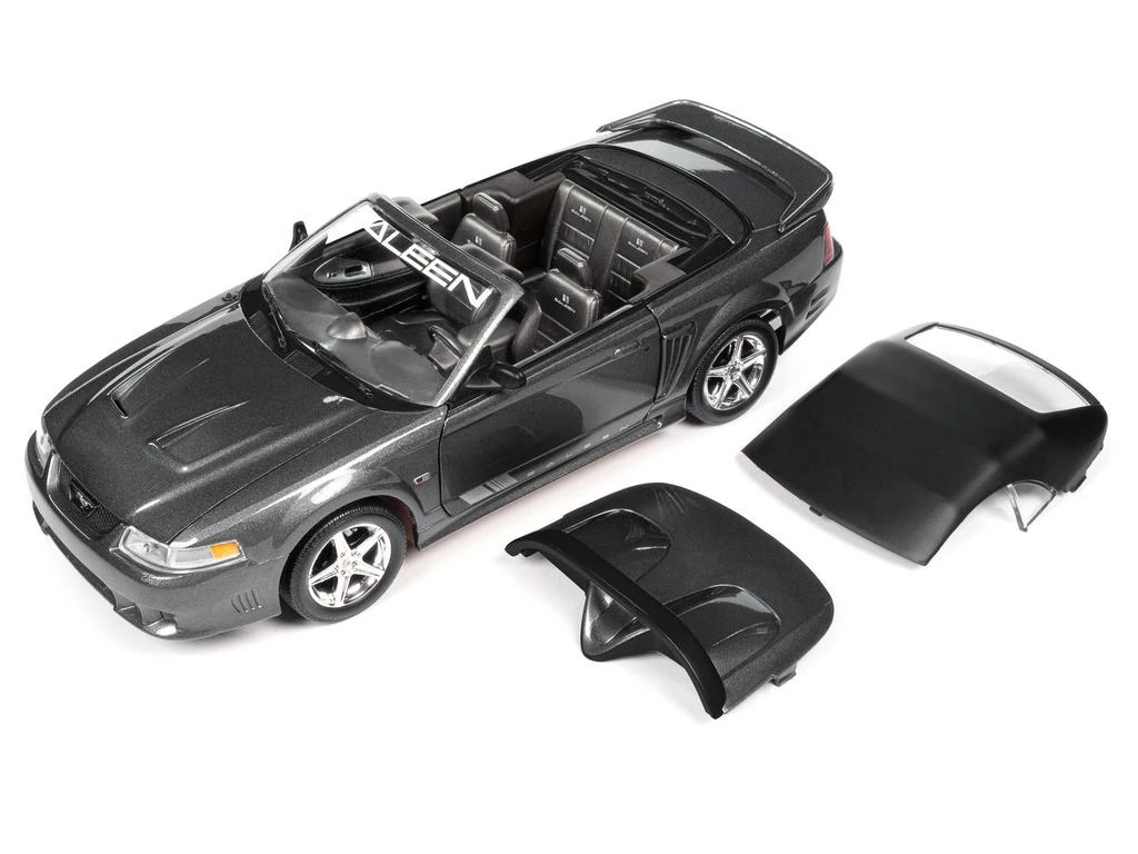 Autoworld 2003 Ford Mustang Saleen S281 SC Speedster Dark Shadow Gray Metallic "American Muscle" Series 1/18 Diecast Model Car by Auto World 1