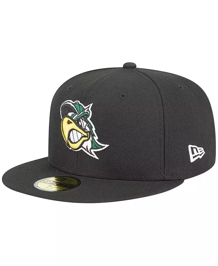 New Era Men's Black South Bend Cubs Theme Nights South Bend Silver Hawks 59FIFTY Fitted Hat 1