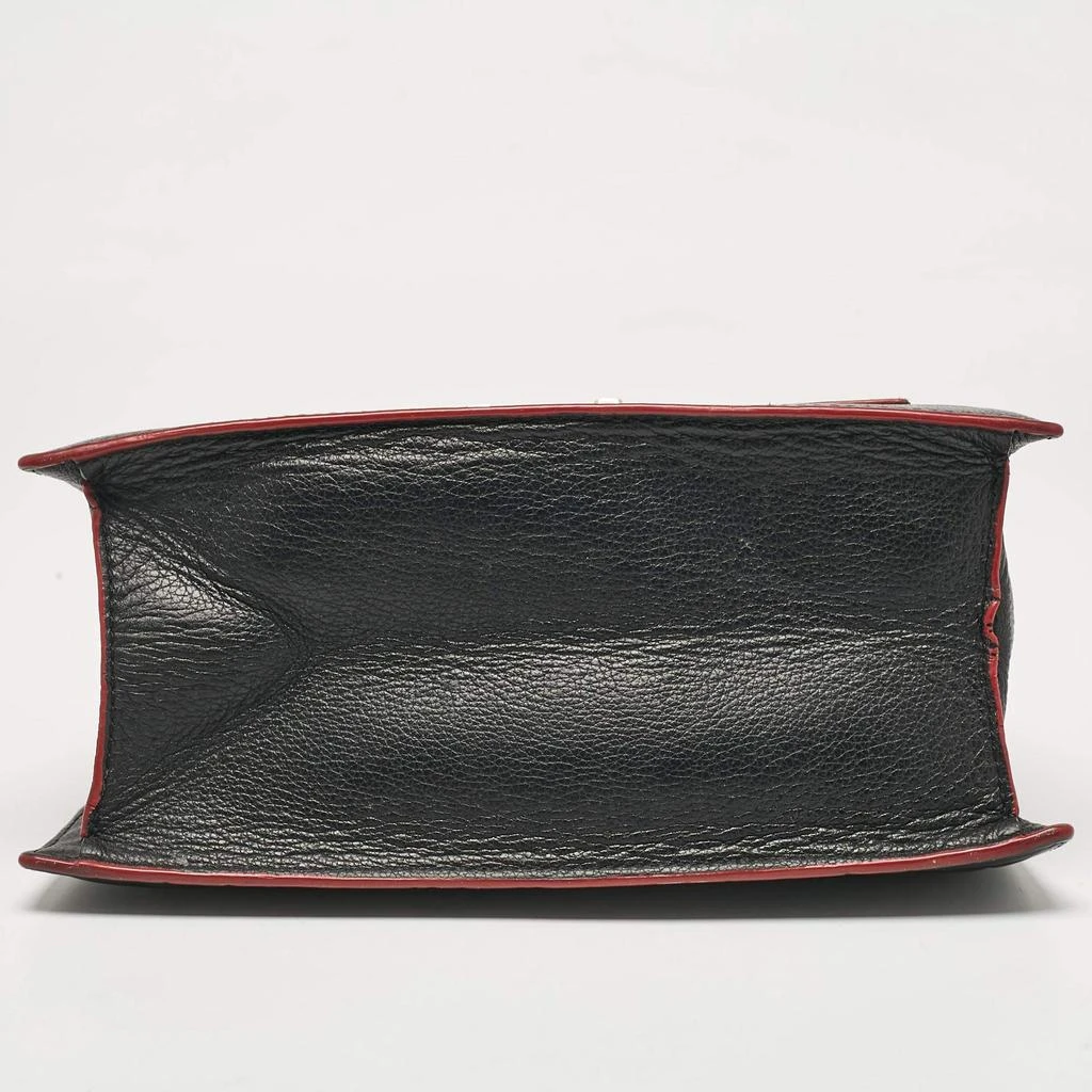 CH Carolina Herrera CH Carolina Herrera Black Embossed Leather Top Handle Bag 9