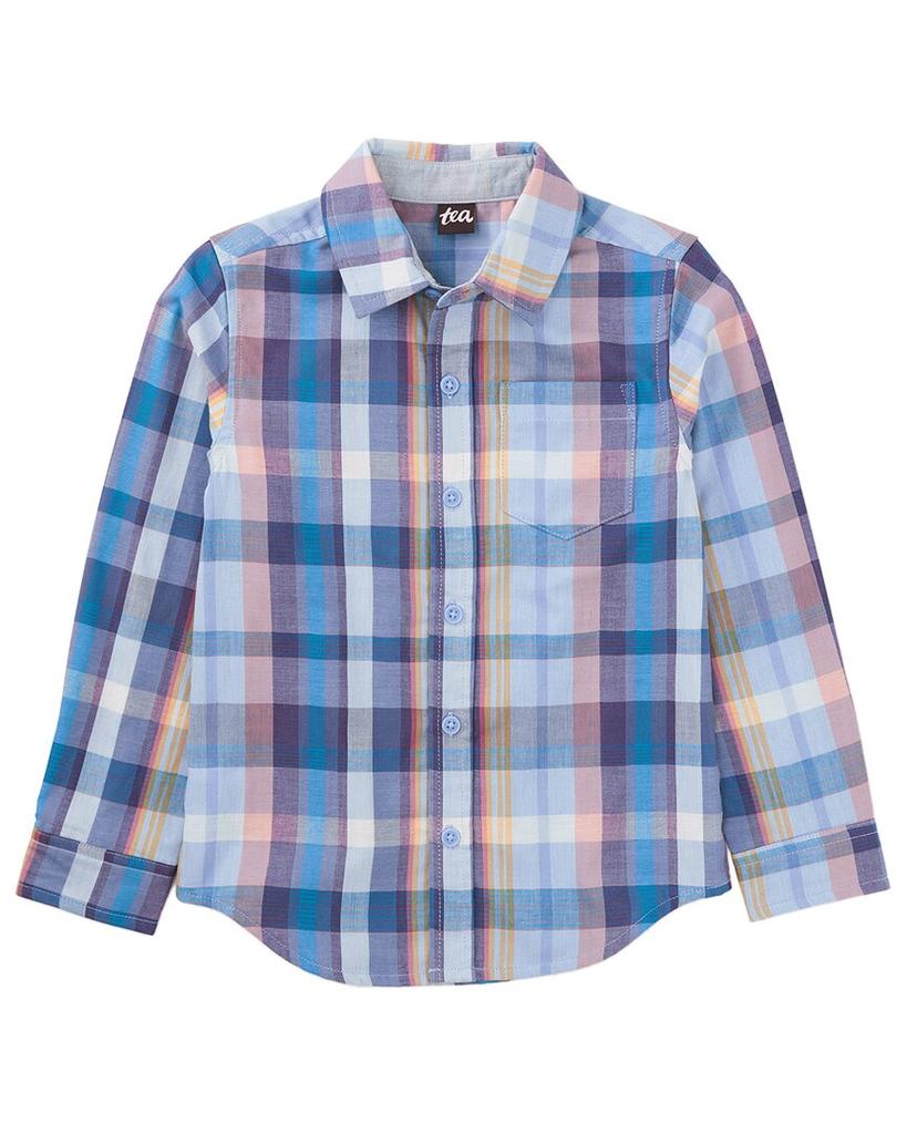 Tea Collection Plaid Button-Up Shirt