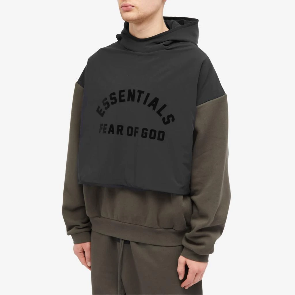Essentials Fear of God ESSENTIALS Spring Fleece Hoodie - Ink & Jet Black 2