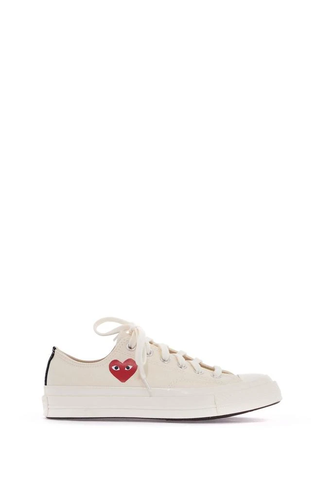 Comme des Garcons IVORY CANVAS COMME DES GARÃ§ONS X CONVERSE SNEAKERS 2