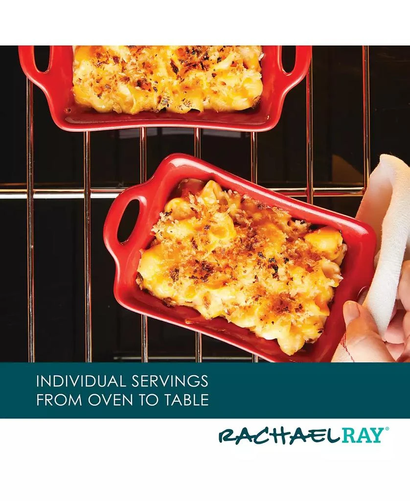 Rachael Ray Ceramics Rectangular Au Gratin Set, 2-Piece 6