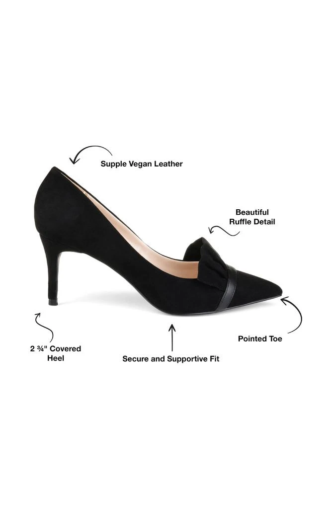 Journee Collection JOURNEE Marek Ruffle Pump 8
