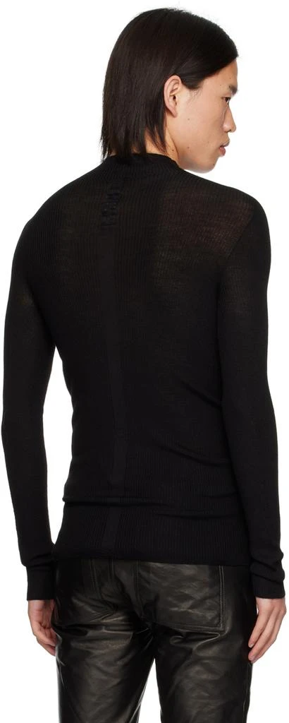 Rick Owens Black Porterville Level Lupetto Sweater 3