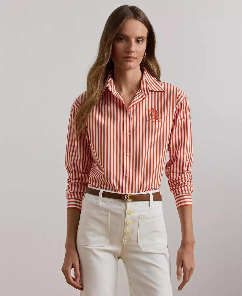 Ralph Lauren Women's Relaxed-Fit Striped Broadcloth Shirt 1