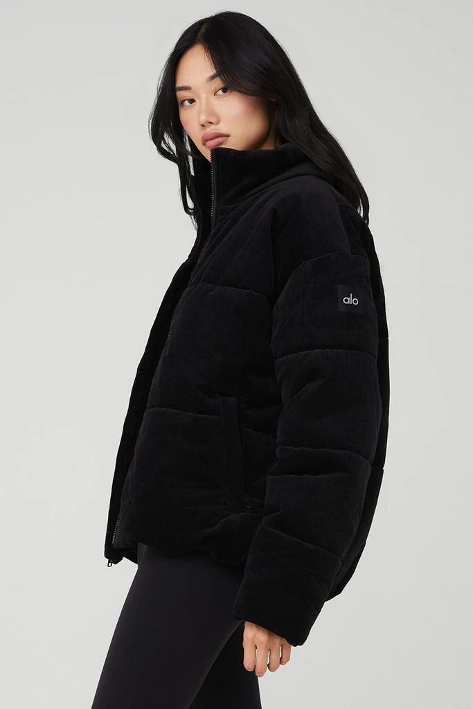 Alo Corduroy Stage Puffer - Black 3