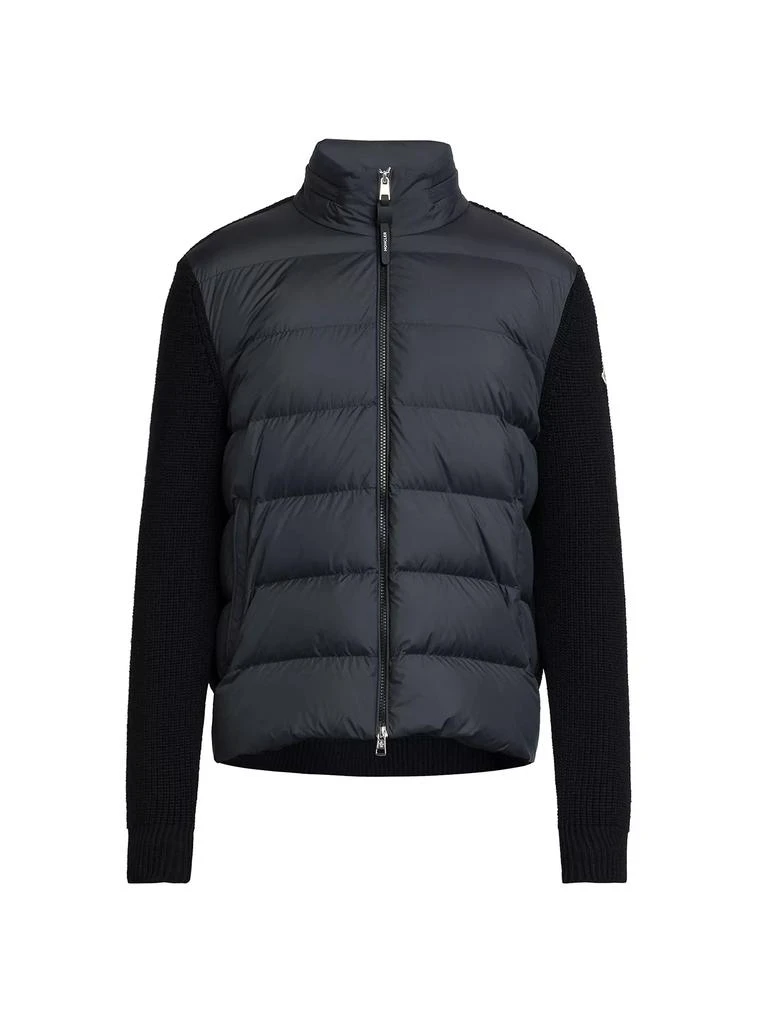 Moncler Padded Wool Zip-Up Hoodie 1
