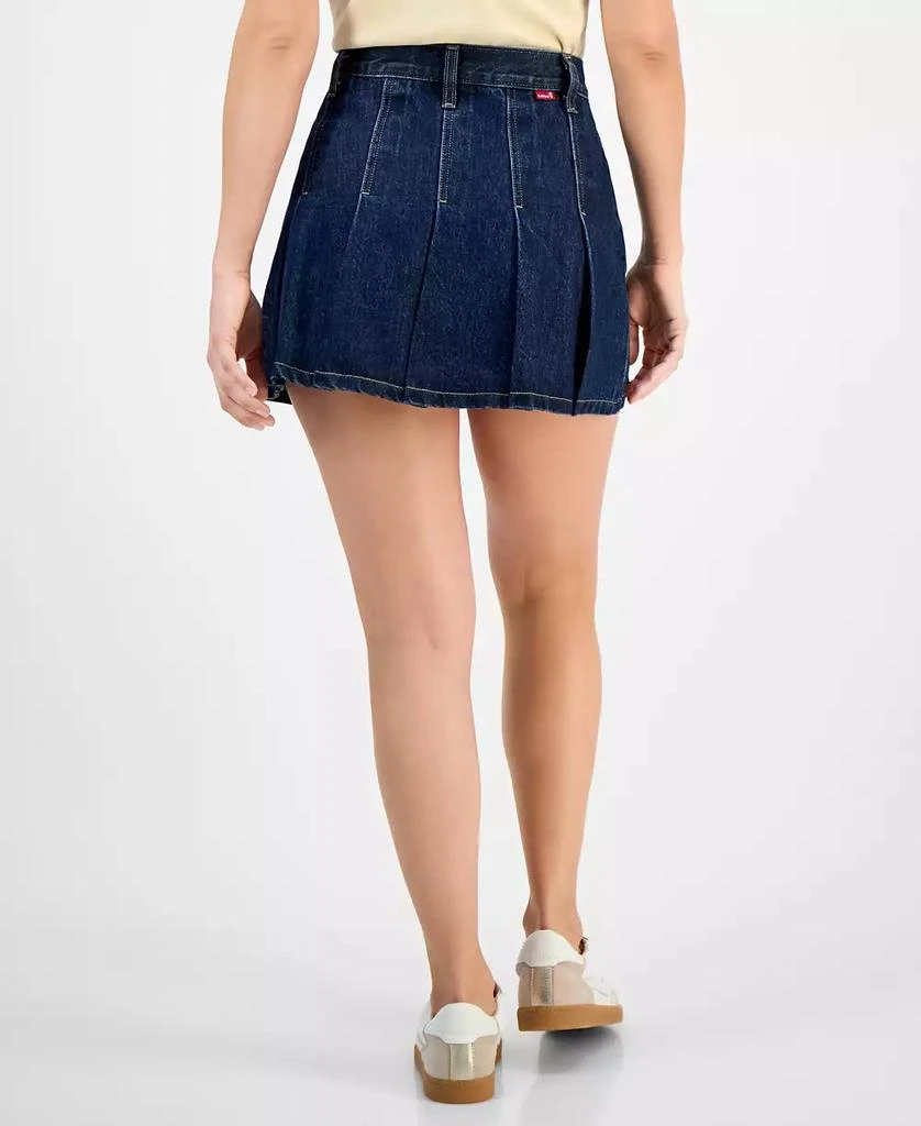 Levi's Women's Pleated Denim Mini Skirt 3