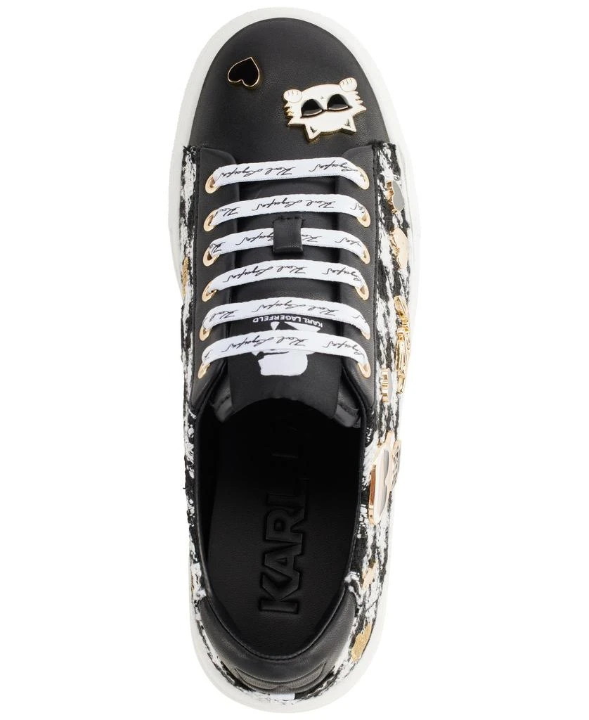 Karl Lagerfeld Paris CATE PINS HOUNDSTOOTH LACE UP SNEAKER 3