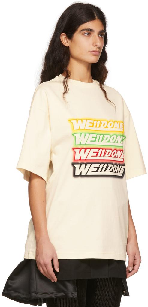 We11done Off-White Cotton T-Shirt