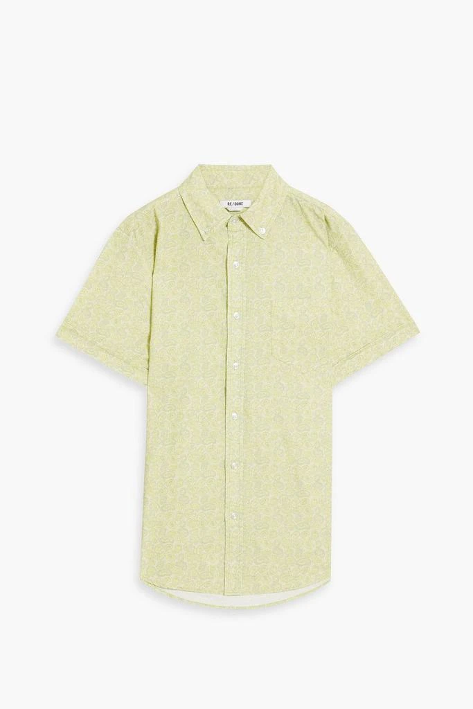 Re/Done 70s paisley-print cotton-poplin shirt 1