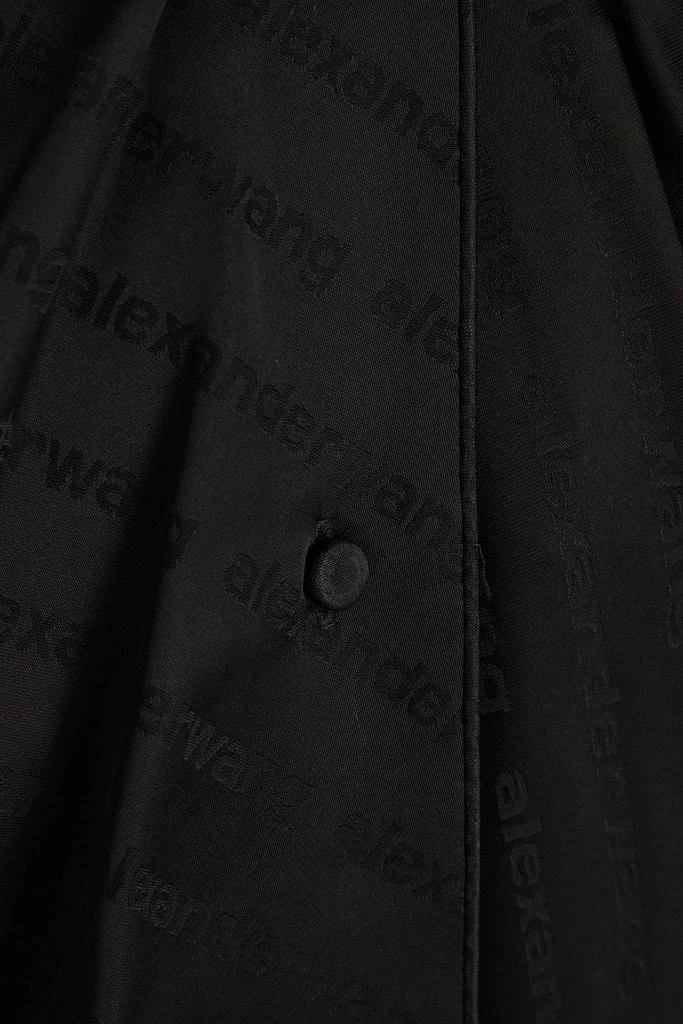 Alexander Wang Twist-front satin-jacquard shirt 4