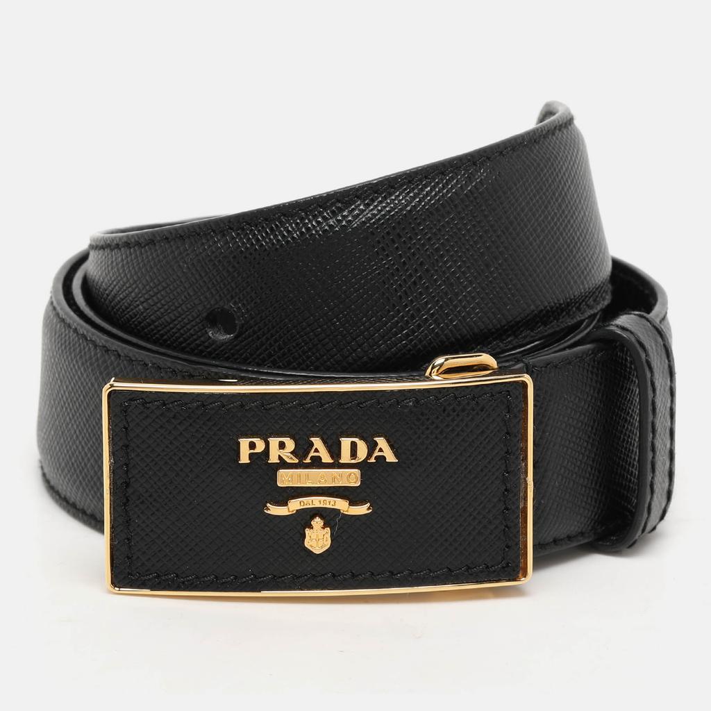 Prada Prada Leopard-Panel Belt - Belts - BeyondStyle