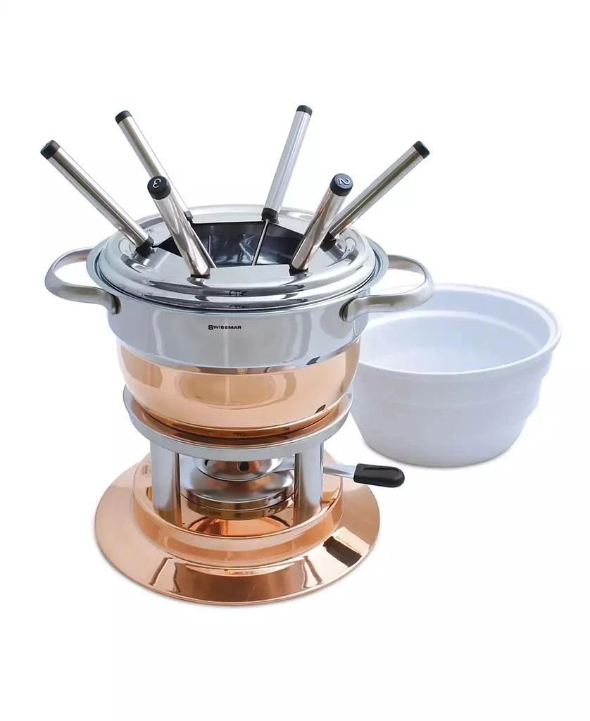 SWISSMAR Lausanne 11 Piece Copper Fondue Set