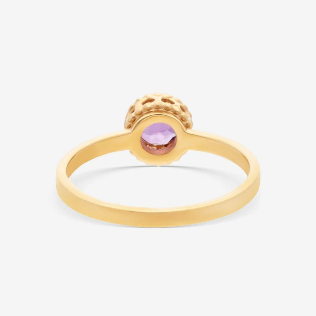 Nanis Nanis 18K Yellow Gold Amethyst Ring Sz. 6 AH20-560 2