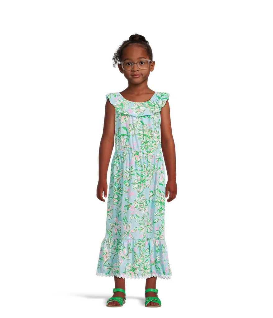 knee length dresses for ladies Zanna Embroidered Cotton Midi Dress – Melly