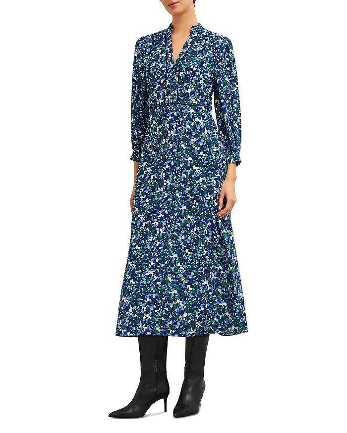 HOBBS LONDON Iris Printed Midi Dress