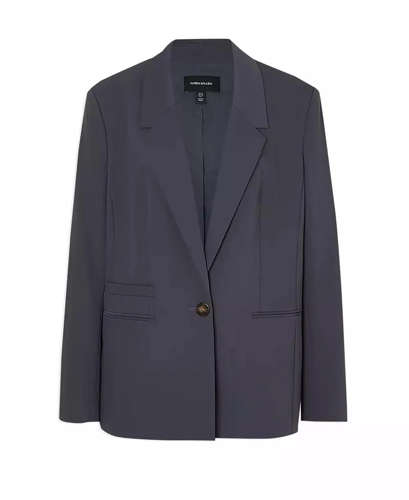 KAREN MILLEN Women's Twill Oversized Blazer 8