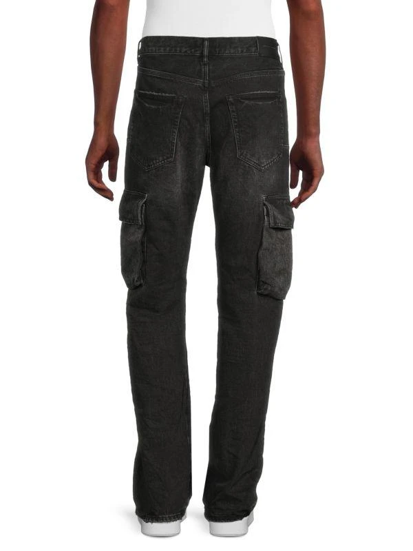 Purple Brand Distressed Relaxed Fit Cargo Jeans 2