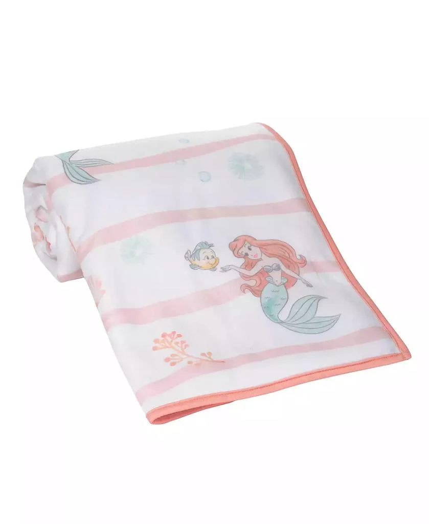 Bedtime Originals Disney Baby The Little Mermaid White Baby Blanket - Ariel 2