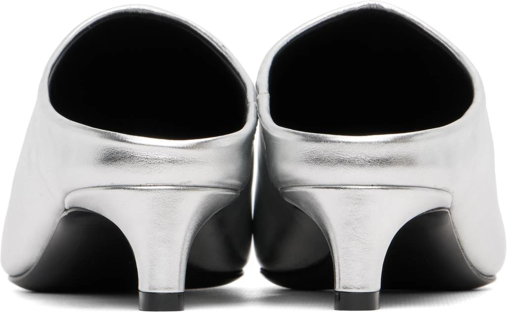 Jil Sander Silver Mule Heels 2