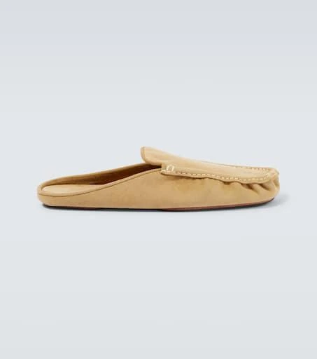 AURALEE Suede moccasin slippers 1