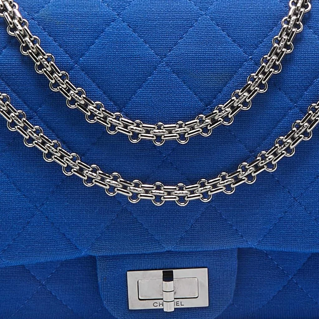 Chanel Chanel Blue Jersey Classic 227 Reissue 2.55 Flap Bag 5