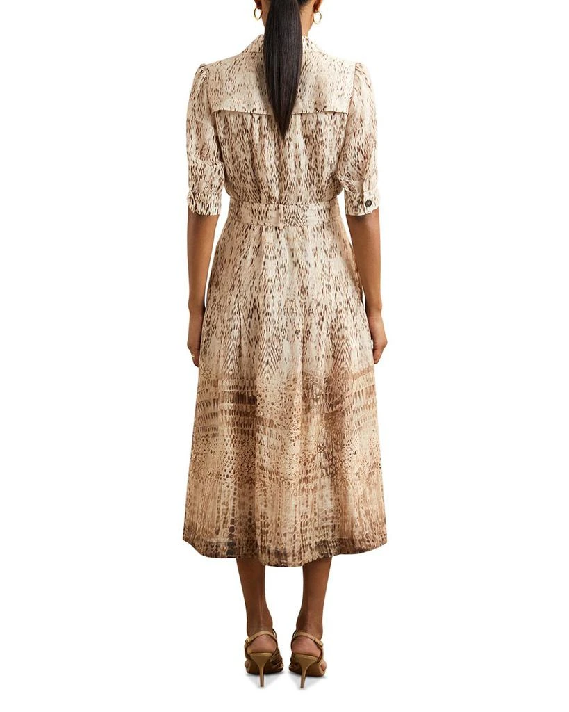 REISS Malika Animal Print Shirt Dress 3