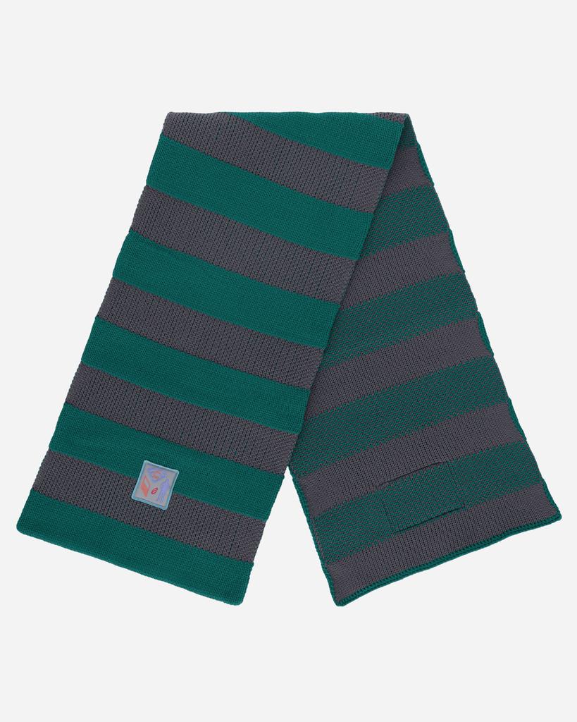 Cav Empt Poly Knit Stripe Scarf Green