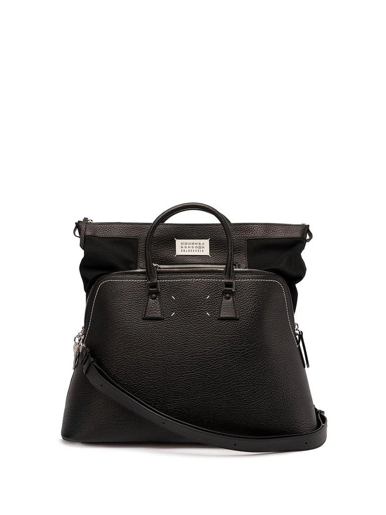 MAISON MARGIELA Maison Margiela Logo Patch Zipped Tote Bag 1