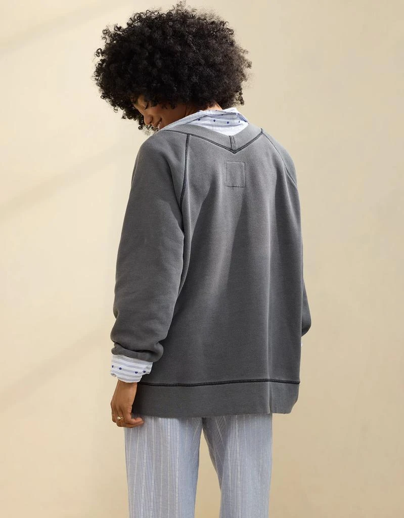 Aerie Aerie Downtime Textured V-Neck Sweatshirt 2
