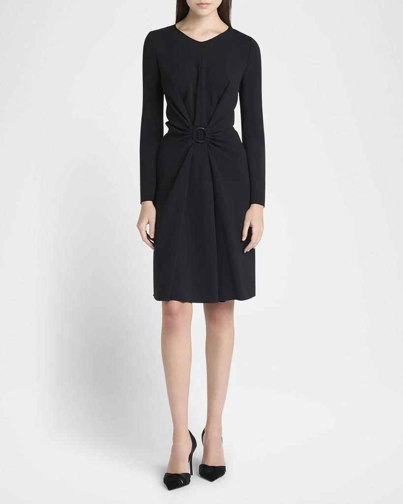 Giorgio Armani Long-Sleeve Dress with Ring Detail - Dresses & Skirts - Free  Shipping - BeyondStyle