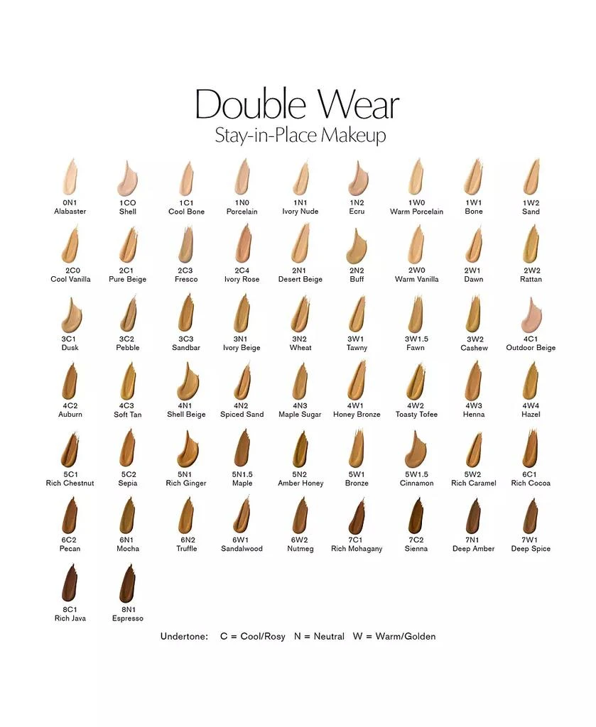 Estée Lauder Double Wear Stay-In-Place Foundation, 1 oz. 13