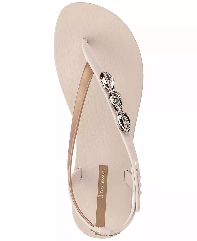 Ipanema Salty II Metallic Shell Detail Thong Sandals 7