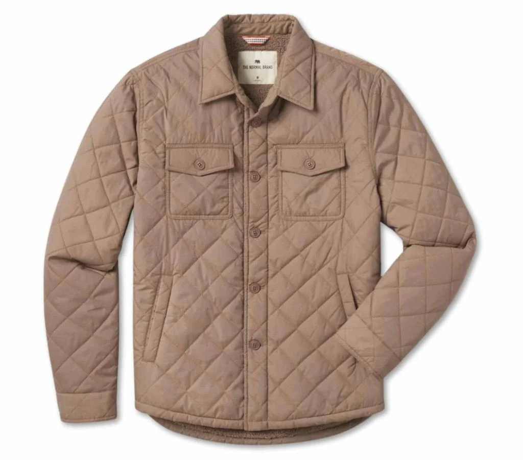 The Normal Brand The Normal Brand - Quilted Sherpa Lined Shacket 4