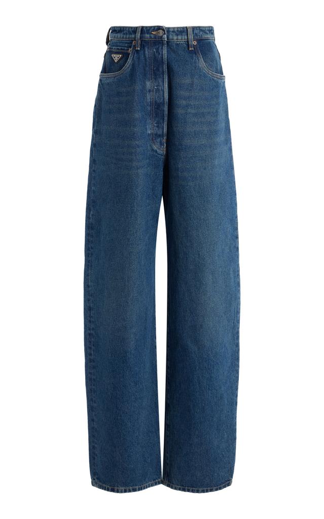 Prada Prada Rigid High-Rise Wide-Leg Pants - Moda Operandi